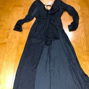 NWOT long sleeve romper with train